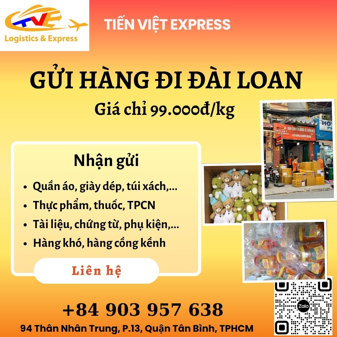 Gửi hàng đi Đài Loan - Tiến Việt Express